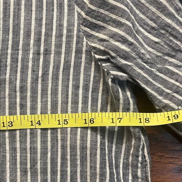 CASA CABANA Blue Striped Button Down Shirt 100%Cotton - Picture 10 of 13